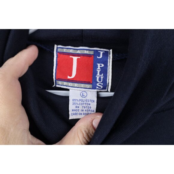 Deadstock Vtg 90s Streetwear Mens L Blank Knit Long Sleeve Turtleneck T-Shirt - Picture 6 of 11